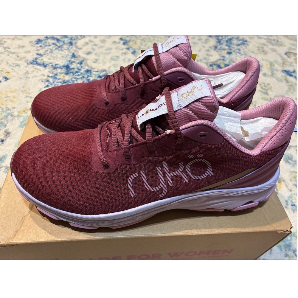 Ryka Devotion Max Womens Walking‎ Shoes Windsor Red Pink Sneakers 12M J0705F3600